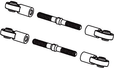 Steering Linkage Set for Jamara Body Decal, Voltage, Major, Infect and Li
