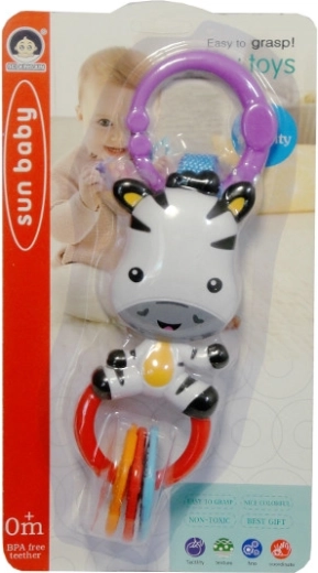 Viseća zvečkica zebra za bebe