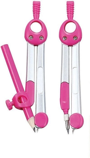 Šestar Keyroad Jelly Bean u etuiju – ružičasti