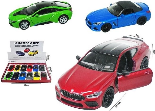 BMW mini model auta s navlačnim pull-back pogonom (1 kom, nasumičan odabir)
