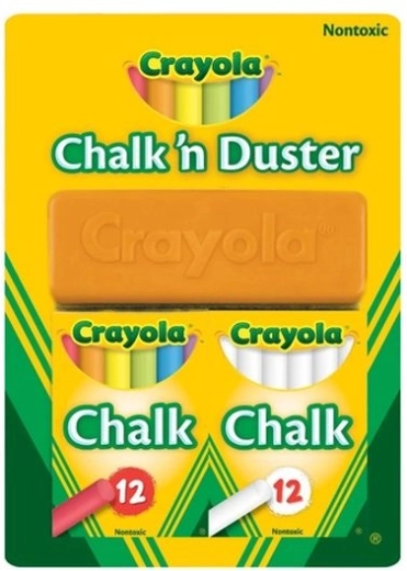 Crayola kreda bijela i obojena s brisačem