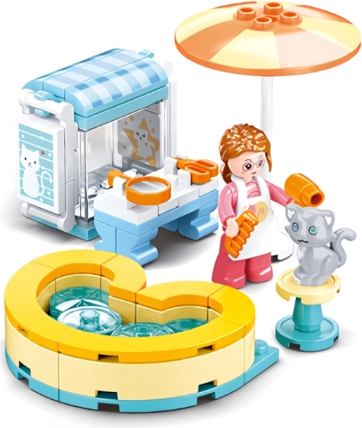 Sluban Girls Dream mačji salon građevni set