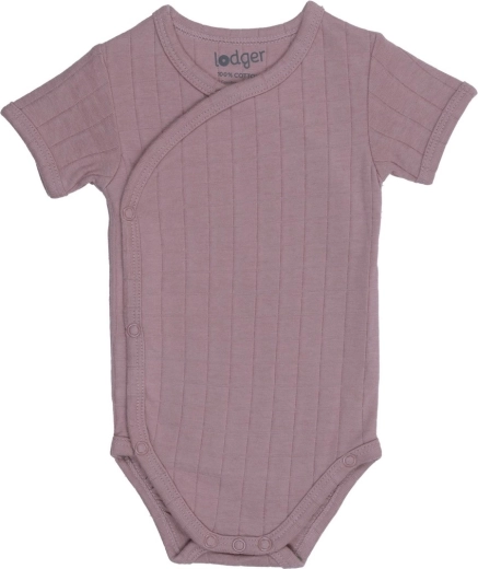 Lodger dječji body s kratkim rukavima solid rose veličina 62