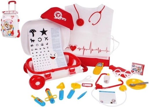 Liječnički Kovčeg na Kotačima s Priborom 21 kom