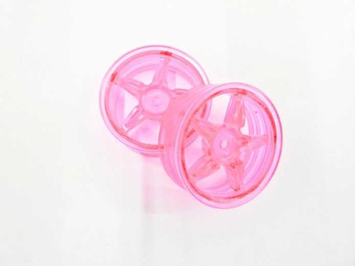 Tamiya Five-Spoke Rim 22 mm in Neon Pink
