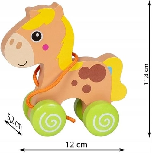 Smily Play wooden pull-along horse