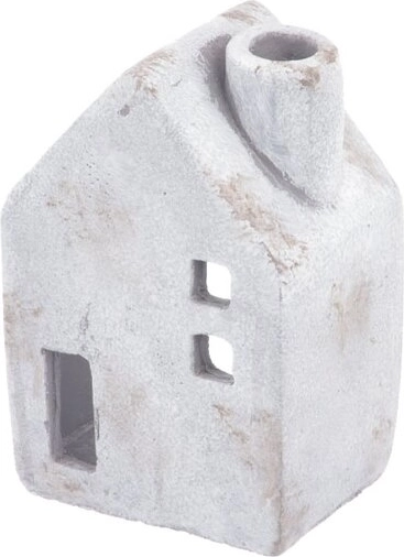 Betonski svijećnjak kućica sivi 16 cm