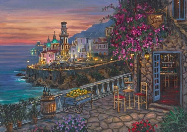 Puzzle SCHMIDT Večer u Atraniju 1000 dijelova