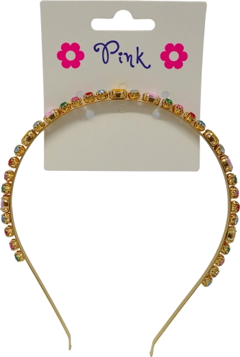 Traka za kosu s višebojnim akrilnim dijamantom za djevojčice