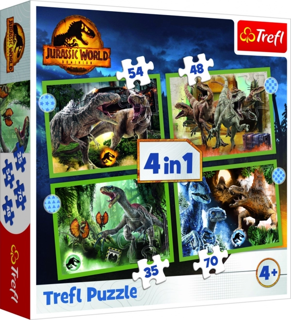 Puzzle 4u1 opasni dinosauri Jurassic World
