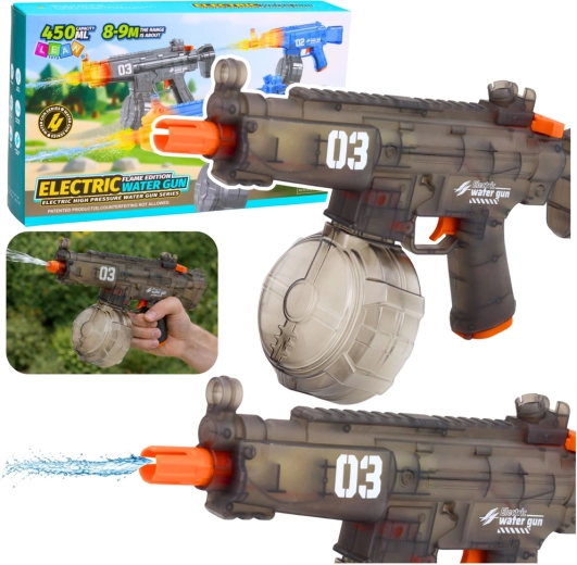 Electric water gun automatic 450 ml, range 8–9 m