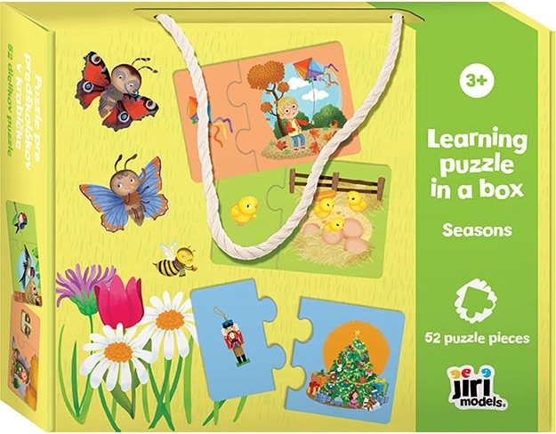 Puzzle za predškolce u kutiji – godišnja doba