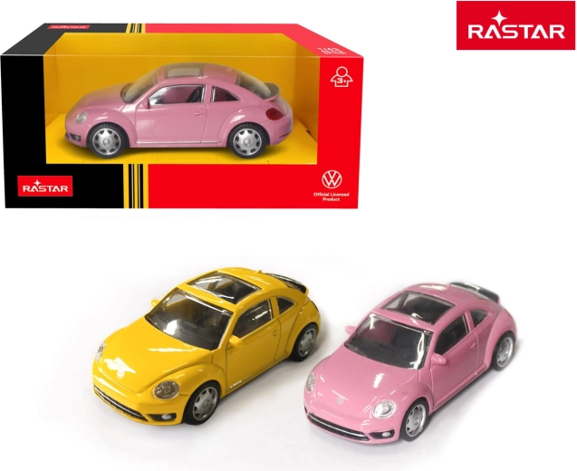 Rastar metalni model auta Volkswagen Beetle žuti 1:43 - 1 kom