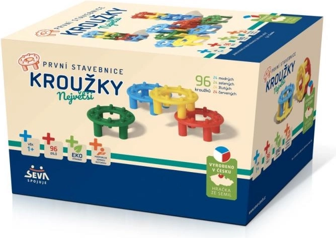 Prva konstrukcijska igra Kružici – 96 dijelova u kutiji