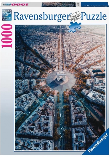 Ravensburger puzzle Pariz iz ptičje perspektive 1000 dijelova