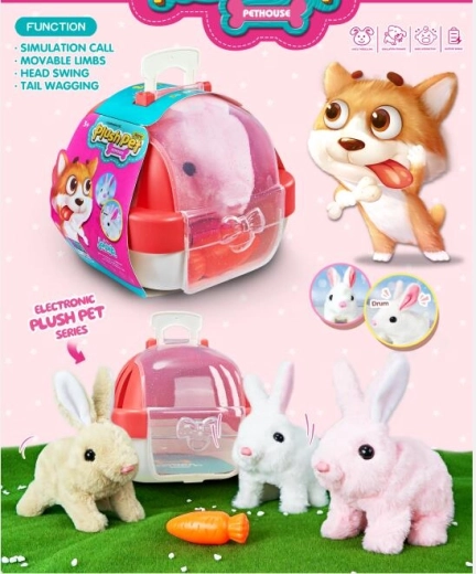 Interaktivni plišani zeko s kućicom