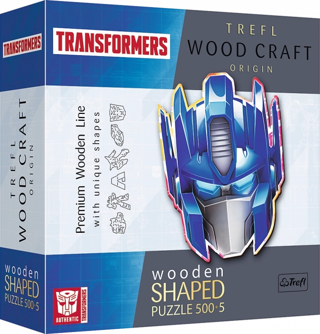 Drvene dvostrane puzzle TREFL Wood Craft Origin Transformers Optimus Prime, 505 dijelova
