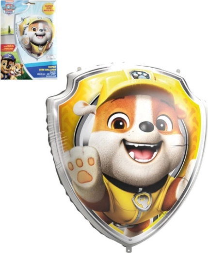 Foil Balloon PAW PATROL Shield Rubble 68 × 75 cm