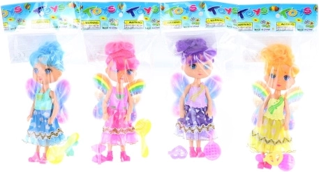 Lutka vila s duginim krilima i dodacima