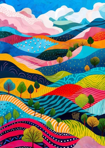 ENJOY puzzle Valoviti brežuljci 1000 dijelova