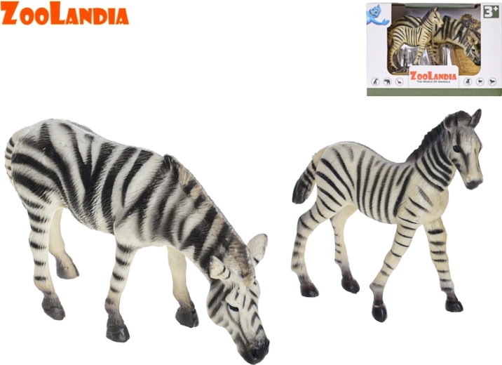 Zebra s mladuncem – set plastičnih figurica ZOOLANDIA