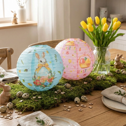 Easter paper lantern 30 cm - 1 piece