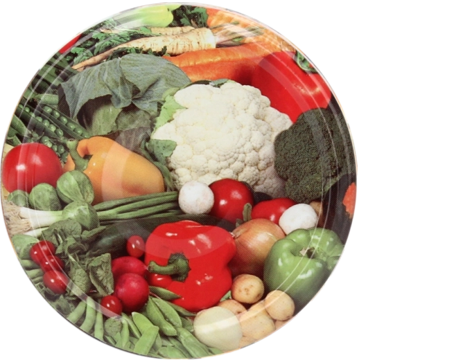 Metalni poklopac za staklenke 66 mm s motivom cvjetače