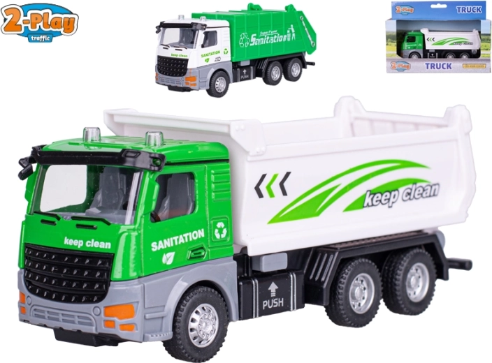 2-Play Traffic kamion za smeće s povratnim pogonom 14,5 cm