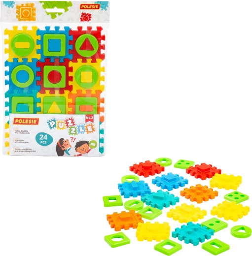 Children’s foam piece puzzle with shapes 24 pcs