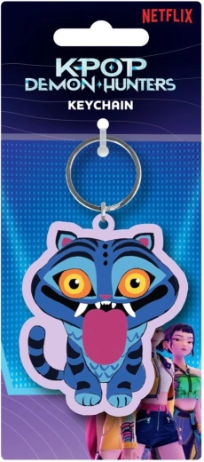 Gumeni privjesak za ključeve K-pop Demon Hunters – plavi tigar