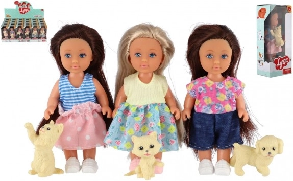 Lutkica s ljubimcem 12 cm u kutiji, 3 vrste