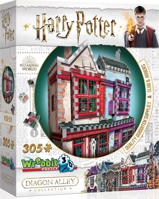 3D puzzle Harry Potter: Quality Quidditch Supplies i Slug & Jiggers Apothecary 305 dijelova