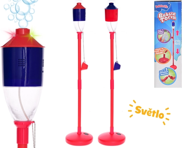 Stojeći puhač mjehurića u obliku baklje 132 cm