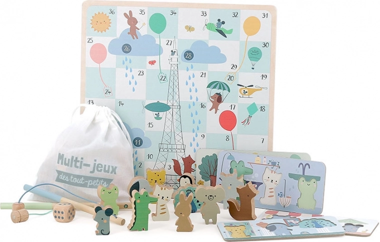 Set igara sa životinjama za najmlađe 4 u 1 Vilac