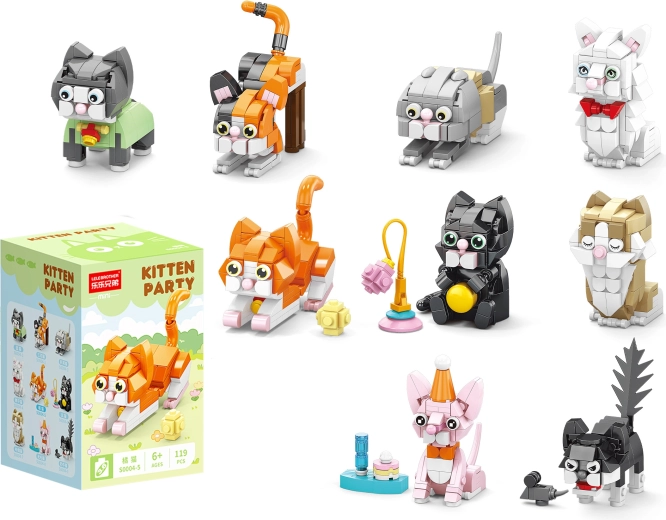 Kitty Matey mini građevinski set vesele mačkice - 1 komad