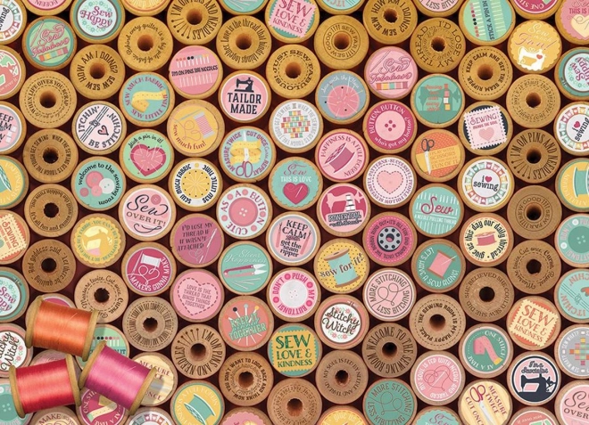 Slagalica Sretno vezenje 1000 dijelova COBBLE HILL