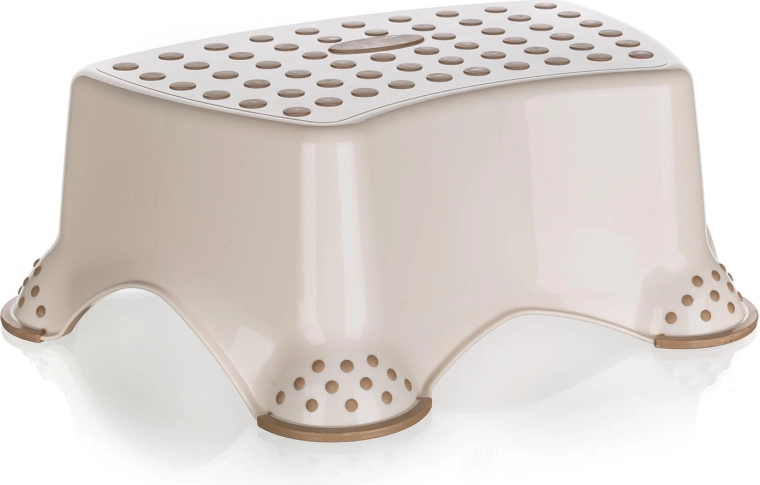 Plastična protuklizna stolica krem 40,5 × 28,5 × 14 cm