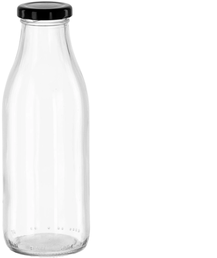 Staklena boca za sok 750 ml s metalnim navojnim čepom 44 mm