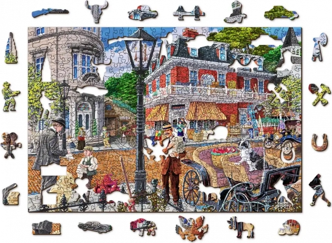 WOODEN CITY drvene dvostrane puzzle Glavna ulica, 505 dijelova