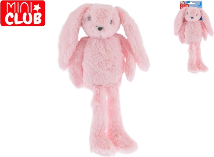 Mini Club plišani ružičasti zečić s dugim nogama 37 cm