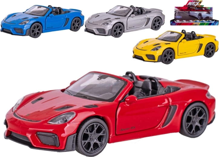Metalni model automobila Welly Porsche 718 Spyder RS s povratnim mehanizmom 12 cm