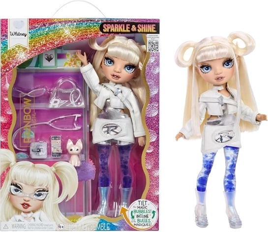 Rainbow High Sparkle & Shine white – kolekcionarska modna lutka sa svjetlucavim efektom