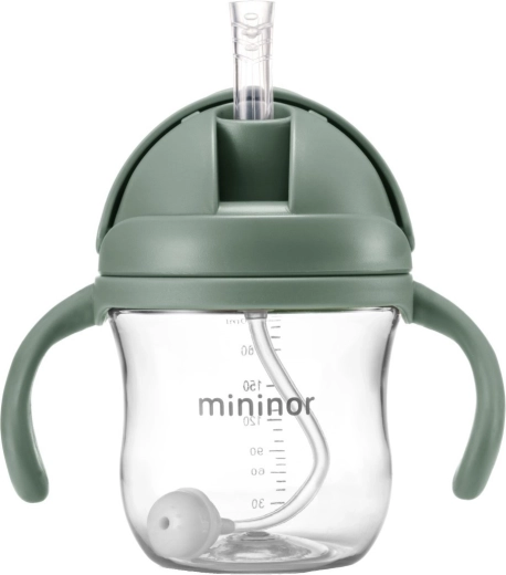 Mininor bočica sa slamkom tritan Willow Green 330 ml