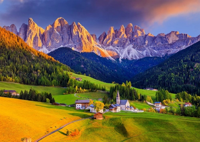 ENJOY puzzle crkva u Dolomitima, Italija – 1000 dijelova