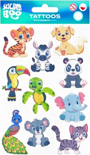 Children's animal tattoos - 1 piece