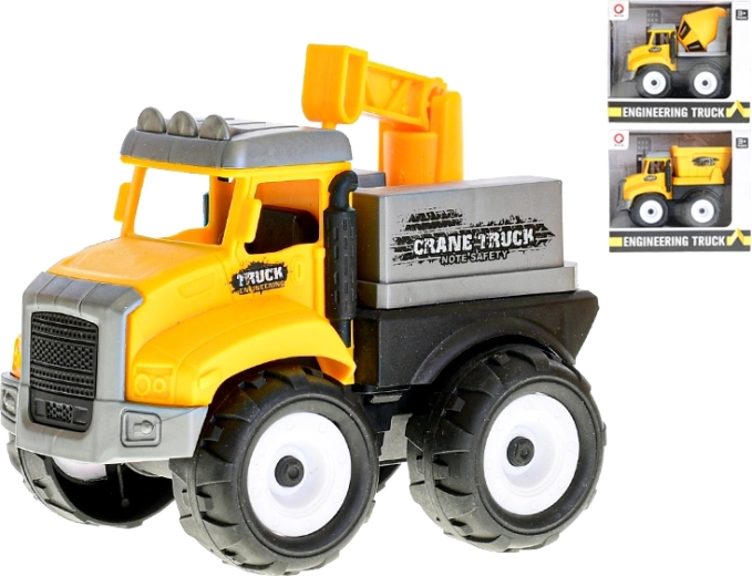 Građevinsko vozilo na inercijski pogon – miješalica, kiperi ili dizalica