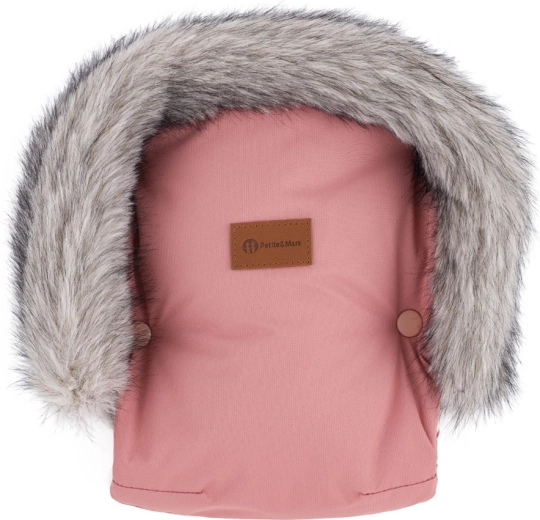 Petite&Mars rukavice za kolica Furry old rose
