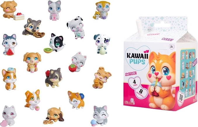 SMBA kawaii psići set 4 kom