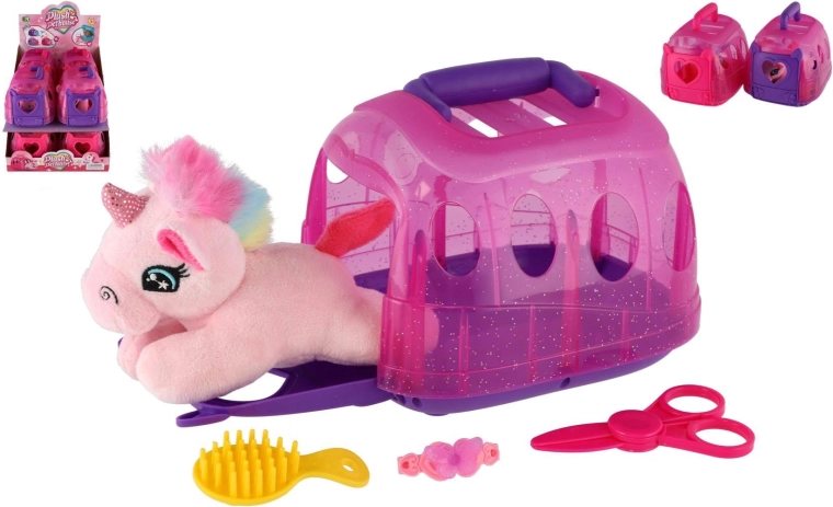 Plush Unicorn in a Carrying Case - 1 Piece