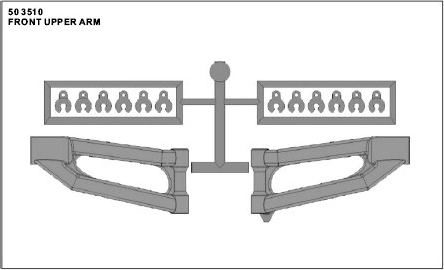 Upper Rear Suspension Arm Jamara DM One